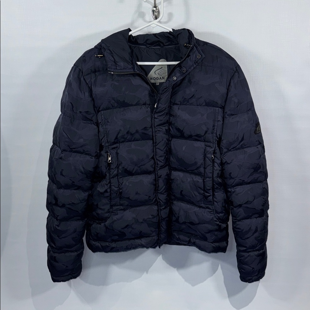 Hogan Subtle Camo Down-filled Jacket with Logo Patch - Freshly dry cleaned XXL